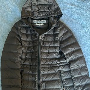 Puffy packable hooded jacket